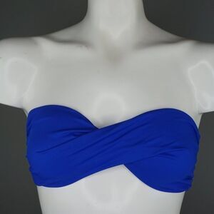 L Space Women's Bikini Top Sensual Solids Lola Bandeau in Royal Blue size M New